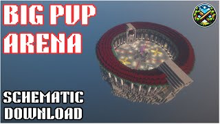 Big PVP Arena Download | Minecraft pvp arena Schematic Download | Minecraft Infinity