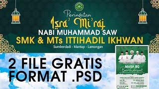 Desain Banner Isra Mi'raj 1444 H - 2023 M - GRATIS Desain Banner Isra Mi'raj 1444 H - 2023 M - GRATIS