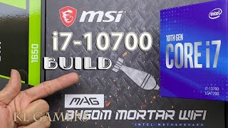 intel Core i7 10700 msi MAG B460M MORTAR WiFi GTX 1650 darkFlash DLM 22 Gaming Build