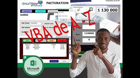 VBA EXCEL de A-Z_ Facturation présentation