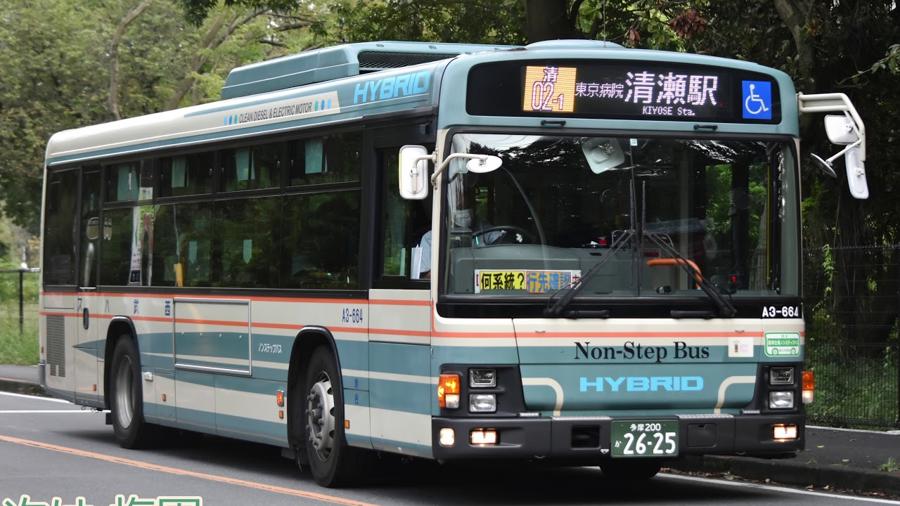 西武バス 車内放送 清瀬駅南口→東京病院→下里団地