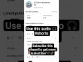 use this audio to get viral 🎧💣 how to get viral😎#shorts #viral #trending