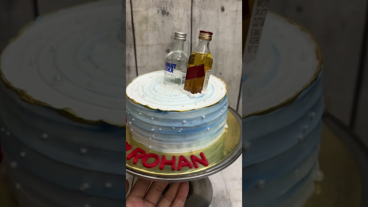 Half kg butterscotch cake with Red label and vodka 