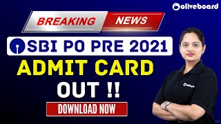 SBI PO Pre Admit Card 2021 Out !! || SBI PO Pre Exam Date 2021