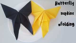 Butterfly Napkin Folding 🍴 Napkin Folding Tutorial 🍴