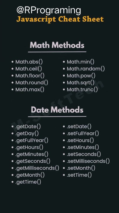 Javascript all method, value, element, codes and many more #javascript ...