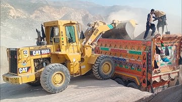 Caterpillar 950B wheel loader loading Damper