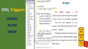 DDL Triggers in SQL || Definition, Uses, and Examples