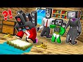 Mikeys favorite baby jj was forced to clean house in minecraft  maizen