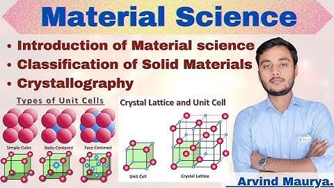 Material science in Hindi| Unit Cell | Space Lattice | Material Science and Engg.| @rasayanclasses