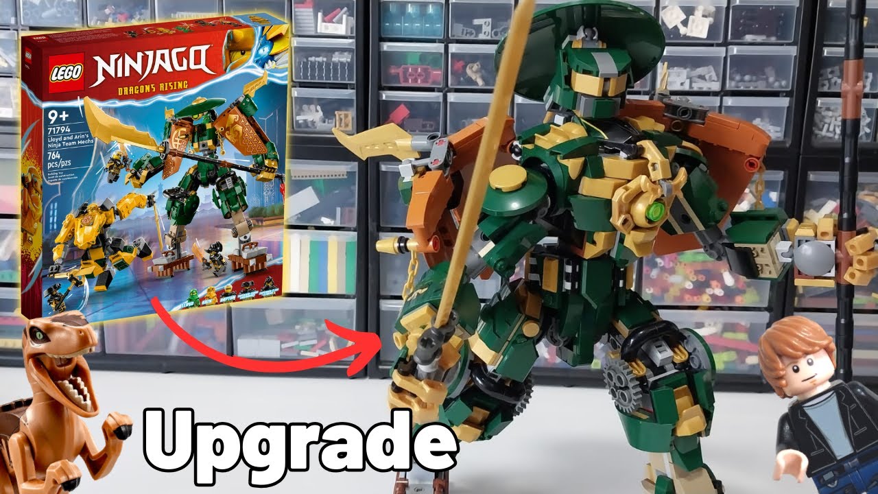 LEGO NINJAGO Lloyd and Arin's Ninja Team Mechs Ninja Building Toy 71794