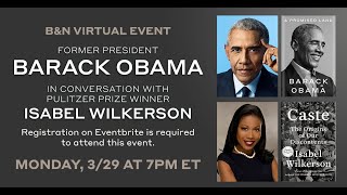 #BNEVENTS Live: A Promised Land, Barack Obama in conversation with Isabel Wilkerson