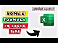 ROMAN Function in Microsoft Excel | Convert Numbers to Roman Numerals