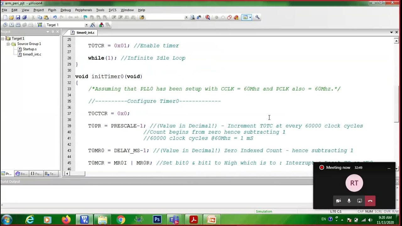 Timer 0 Programming and Simulation - Part 2 | LPC2148 Course - YouTube