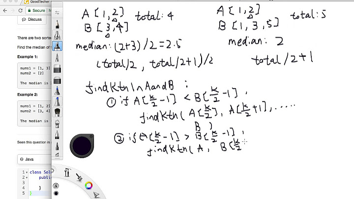 LeetCode Tutorial 4. Median of Two Sorted Arrays