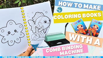 How to make Coloring books using a Comb Binding Machine