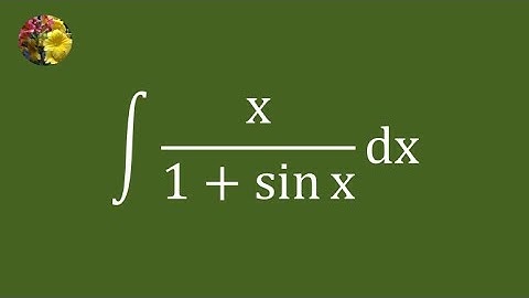 2nd method to evaluate the indefinite integral using elementary techniques (Mis-2A)