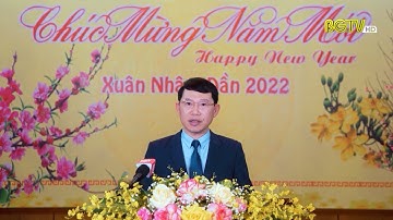Chủ tịch UBND tỉnh Lê Ánh Dương phát biểu chúc Tết