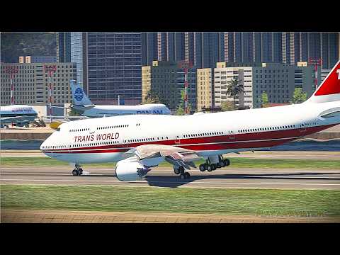 Dramatic Boeing 747 Landing at Kai Tak Airport | The Ultimate Pilot Challenge!