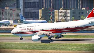 Dramatic Boeing 747 Landing at Kai Tak Airport | The Ultimate Pilot Challenge!