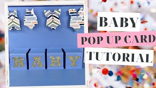 Cricut Design Space Baby Pop up Card Tutorial