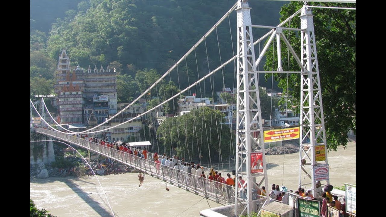 Laxman Jhula-Ram Jhula Bridge Rishikesh, Uttarakhand - YouTube