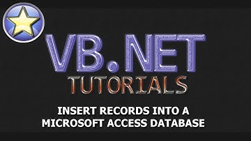 VB.NET Tutorial - INSERT Records Into a Microsoft Access Database