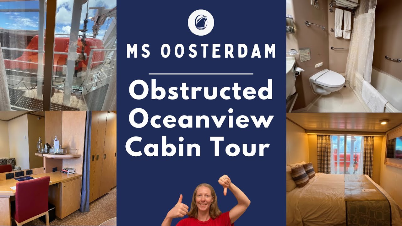 Oosterdam Obstructed Oceanview Cabin Tour