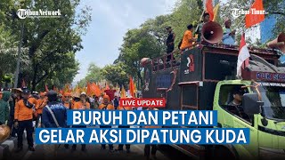 🔴 LIVE UPDATE: Ribuan Buruh dan Petani Gelar Aksi Demonstrasi Tolak Kenaikan BBM