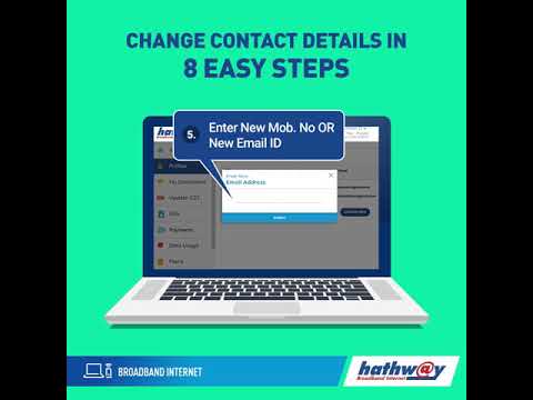 Change hathway Contact Details in 8 Easy Steps - Hathway Broadband
