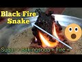 How to Make a Black Fire Snake at Home | Amazing Science Experiments | Sugar Experiment | Fire Snake