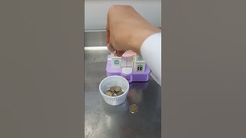 TOSS COINS MONEY BANK #SATISFYING#ASMR#yotube short#