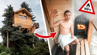 Wir bauen eine SAUNA in 10m Höhe!