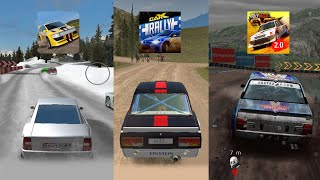 Car X Rally vs Rally Fury vs Rally Racer Evo - Game Comparison screenshot 2