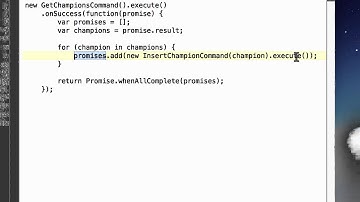 Promises: Parallel execution of asynchronous operations
