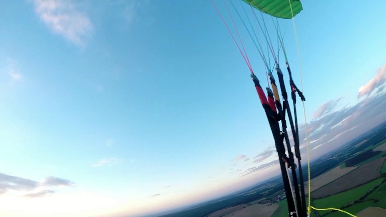 Testovaci let s motorem