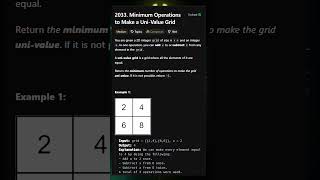 Hidden Pattern: 2D → 1D   | LeetCode 2033  #leetcode #coding #codinginterviews #dsa #programming
