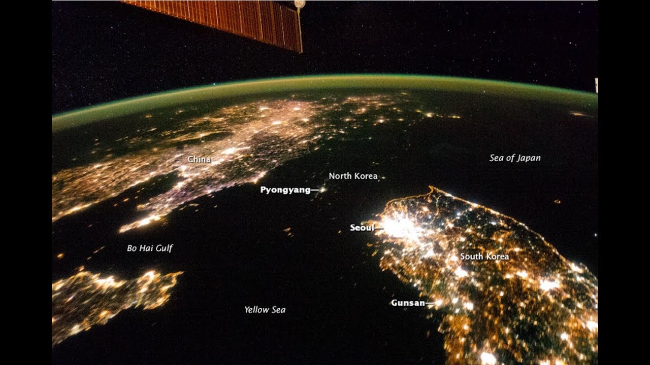 Coreia do Norte vista do espaço (ISS 2014) YouTube Coreia do Norte vista do espaço (ISS 2014) YouTube