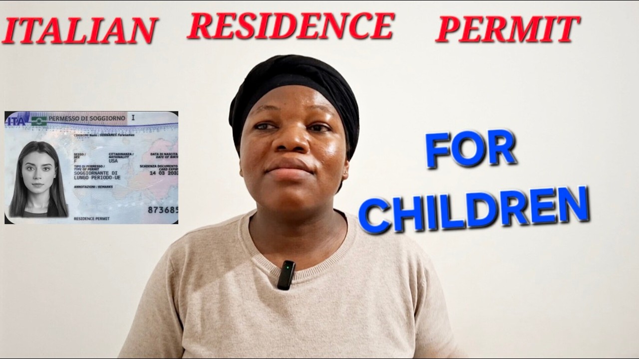 Why My Child Was Given A One(1) Year Residence Permit... Despite Having  CARTA SOGGIORNO