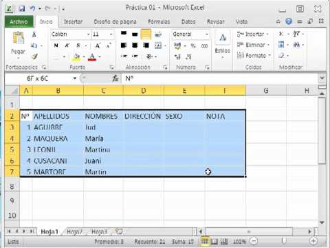 Excel 2010 Parte 3 - Cambiar ancho y alto de la celda, fuente y bordes de  tabla - YouTube