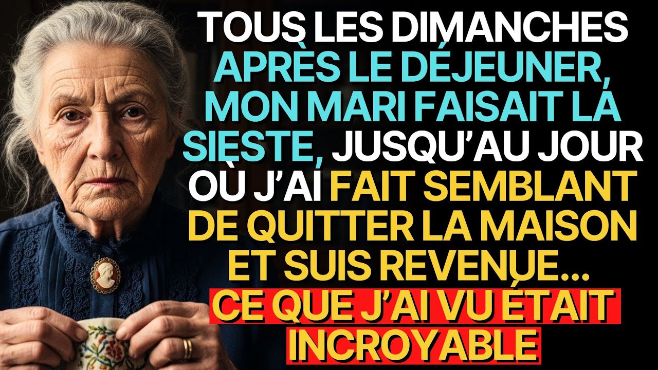 Histoire vraie de cette grand-mère👵💗: TOUS LES DIMANCHES APRÈS LE DÉJEUNER, MON MARI FAISAIT LA...