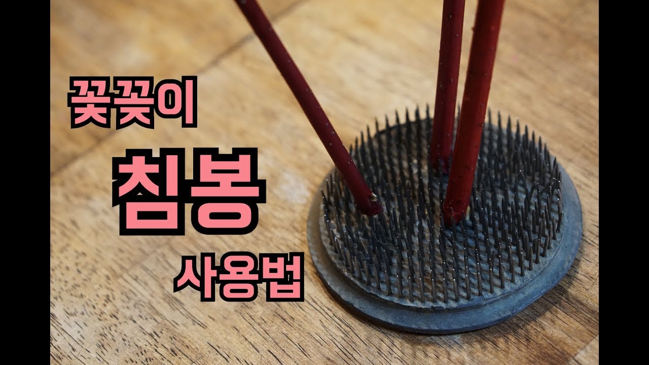 동양꽃꽂이 침봉 사용법!!