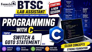 Switch Statement & goto in C | BTSC Lab Assistant Preparation