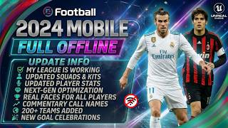 eFootball 2024 Mobile Offline Big Update | My League Working + New Epic & Big Time Players 2027 screenshot 1