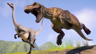 🔴CARNIVORE DINOSAURS HUNTS HERBIVORE  - Jurassic World Evolution 2