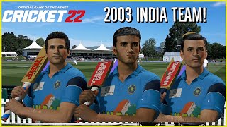 Download Indian Cricket Team 2003 WC | CRICKET 22 screenshot 5