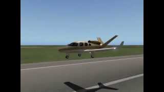 XPlane 10 - Cirrus Jetlet aterrizaje Samana