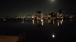 What does Long Beach, California look like at night?