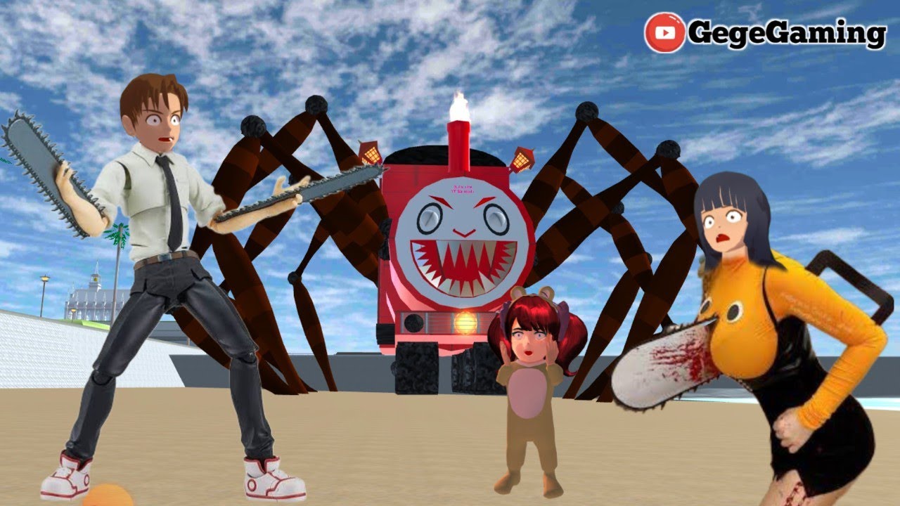 Yuta Chainsaw Man Dan Mio Mama Pochita Lawan Choo Choo