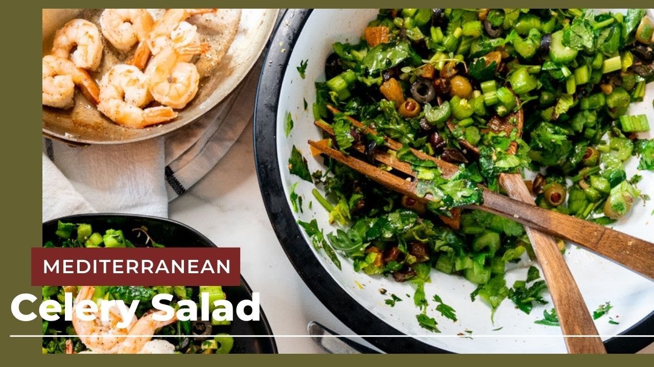 Mediterranean Celery Olive Salad YouTube